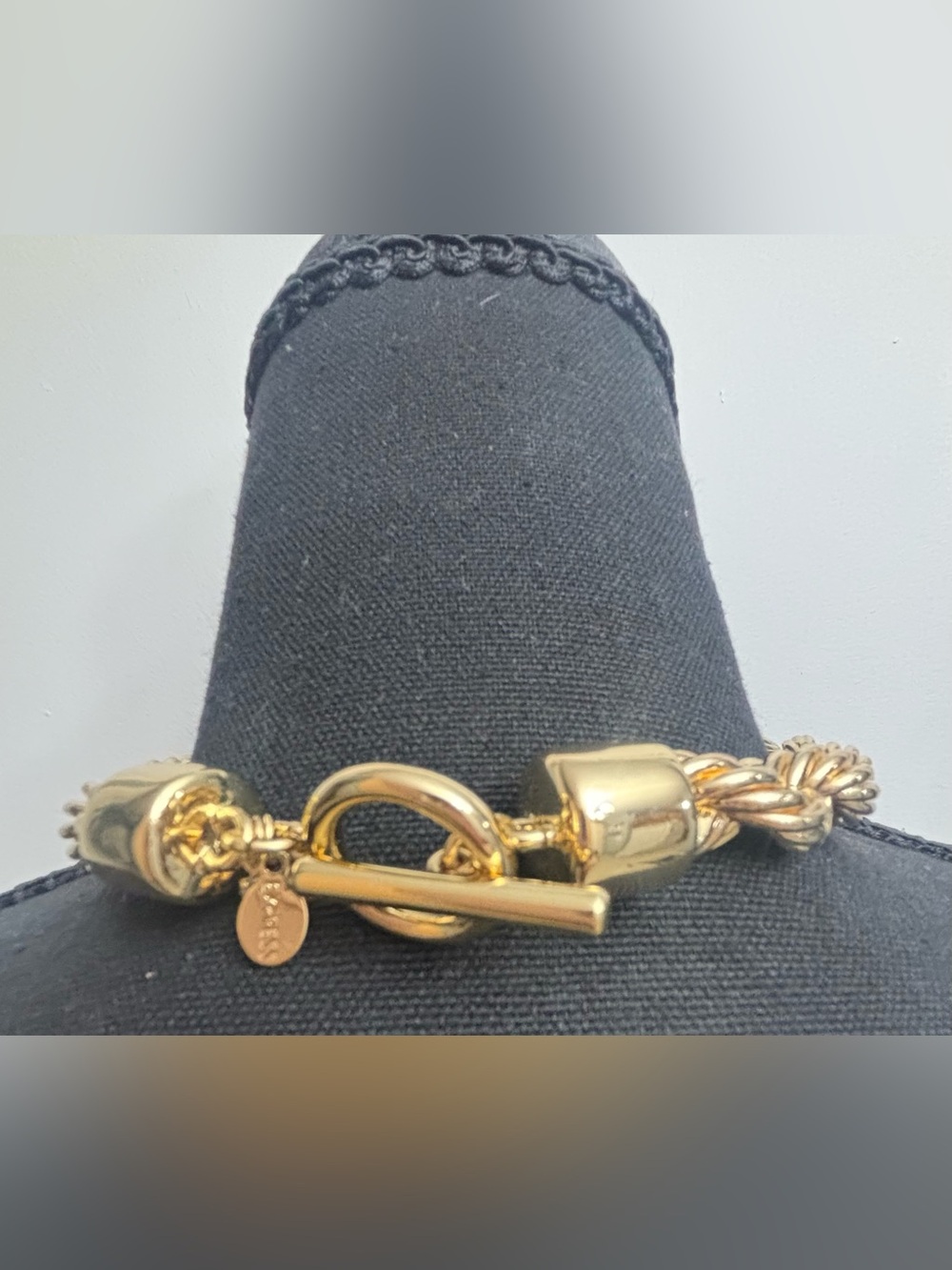 Express Gold-Tone Twisted Rope Chain Necklace - Gold - Picture 2 of 8